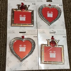 2 sets of matching ornaments
